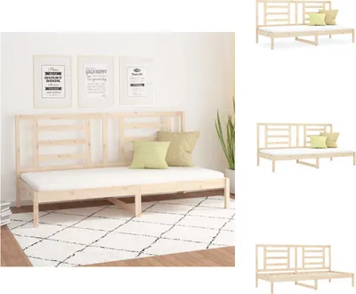 Produktbild von vidaXL Tagesbett 90x200 cm Massivholz Kiefer -  Betten & Bettgestelle