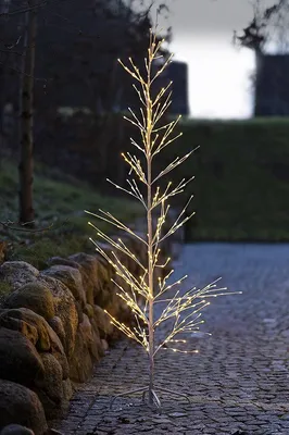 Produktbild von Sirius LED-Baum Isaac Tree 348 LED warmweiß außen 210 cm weiß