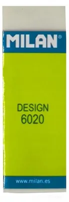 Produktbild von MILAN 6020 Design Kunststoff Radiergummi weiß