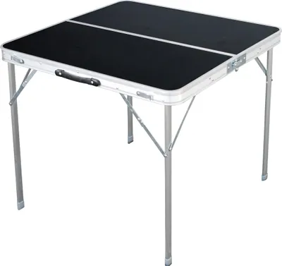 Produktbild von Linder Exclusiv Camping Klapptisch aus Aluminium mit Tragegriff 80x80x70 cm