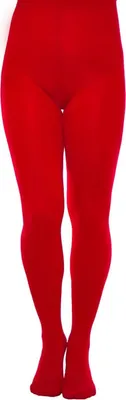Produktbild von Aurellie Blickdichte und warm 60 DEN Mikrofaser Strumpfhose ohne Muster Rot L