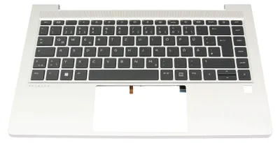 Imagen del producto de HP N01287-041, Teclado, Alemán, Retroiluminación del teclado, HP