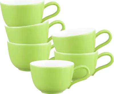 Produktbild von Seltmann Weiden Liberty Pure Colors Espressotasse 90 ml 6er Set - Lime Green
