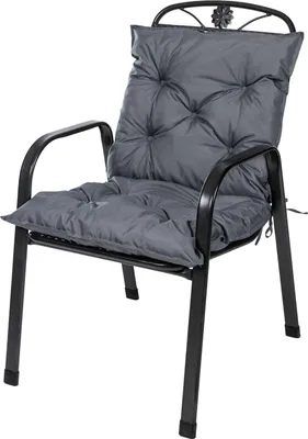 Produktbild von TexDeko Garden 2er Set Gartenstuhl Auflage Niedriglehner 100x50cm (Grau)