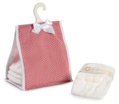 Obrázek produktu pro Asi – doplňky pro panenky: taška na plenky s plenkami – hračky pro péči o panenky