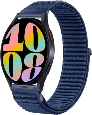 Image de Bracelet de montre en nylon élastique, 20 mm, compatible avec les modèles Galaxy Watch 7/6/5/4 de 40 mm et 44 mm, pour montre