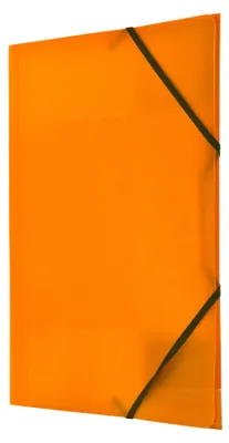 Image de Chemise en PP avec élastique de coin A4 orange