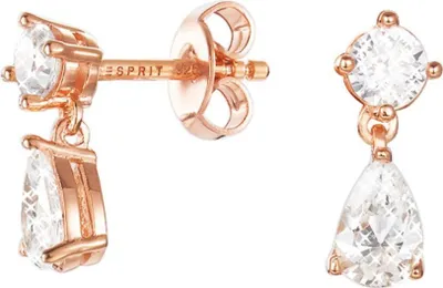 Produktbild von Esprit Damen Ohrringe Silber Rosé Zirkonia Solitaire ESER92688B000