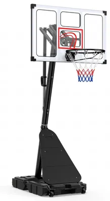 Produktbild von KOMFOTTEU Basketballständer 150-305 cm höhenverstellbar, mobiler Basketballkorb mit Rollen & befüllbarer Sockel, Basketballanlage mit PC-Rückwand & Ball-Rückprallsystem, Korbanlage für Kinder & Erwachsene