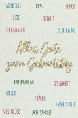 Produktbild von Geburtstag Karte mit Umschlag, Mini Karte, Alles Gute zum Geburtstag