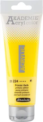 Produktbild von Schmincke 120ml AKADEMIE Acryl color Primaer Gelb Acryl 23 224 012