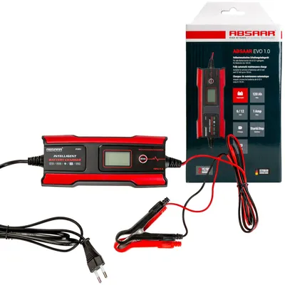 Produktbild von Absaar Erhaltungs-Ladegerät 6V + 12V LED Auto Motorrad Batterie-Ladegerät Lader