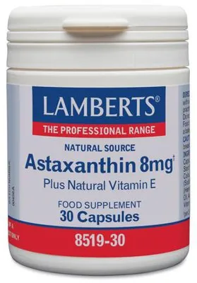 Productafbeelding van Lamberts Astaxanthine 8Mg (30 capsules)