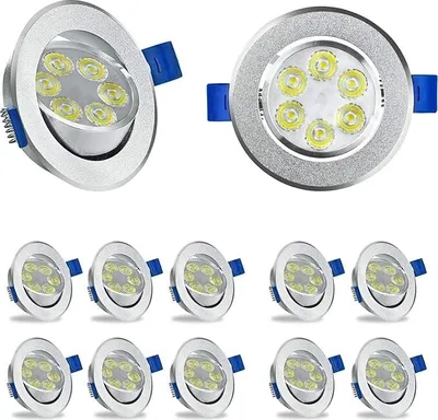 Produktbild von JOIEYOU LED Einbaustrahler 230V Flach 3W 20Stück LED Spot Aluminium Mini Slim Einbauspot Deckenspot Spots Deckenleuchte, für Wohnzimmer Schlafzimmer - Kaltweiß