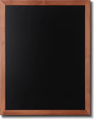 Produktbild von Kreidetafel Holz, flacher Rahmen, teak, 70x90 cm