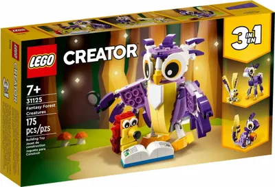 Image de LEGO 31125 Creator Créatures mythiques de la forêt 3 en 1 : Lièvre - hibou - écureuil