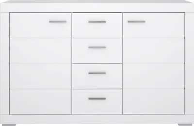 Produktbild von Sideboard >SNOW< 4 Schübe, 2 Türen, in weiß - 170,7x108,8x41,4cm (BxHxT)