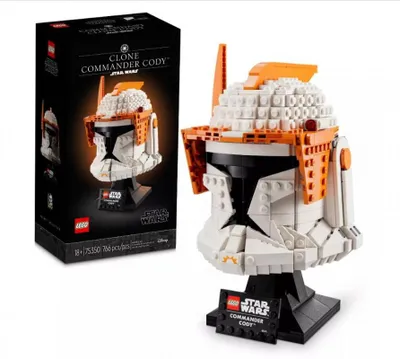 Produktbild von LEGO 75350 Star Wars Clone Commander Cody Helm Set für Erwachsene, The Clone Wars Erinnerungsstück der 2023 Serie, Geschenk für die Sammlung, Deko-Modell