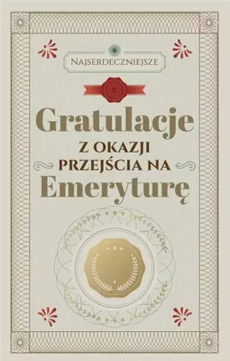 Produktbild von Karnet okolicznościowy Gratulacje z okazji przejścia na emeryturę