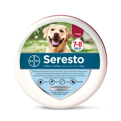Obrázok produktu pre Seresto obojok proti parazitom s kontrolovaným uvoľňovaním pre psov, 70 cm, nad 8 kg, Bayer