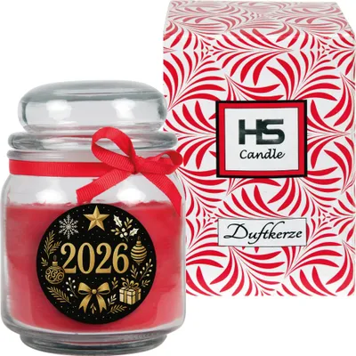 Image de Bougie parfumée en pot - Nouvel an cerise pot à bonbons 300 g
