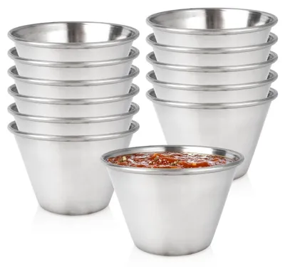 Immagine prodotto di Ciotoline per salse in acciaio inox, 100 ml, set da 12