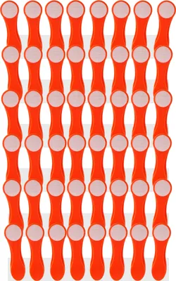 Produktbild von trendfinding 48 Wäscheklammern mit Edelstahlfedern und Softgrip Orange-Weiß