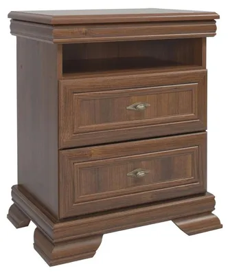 Produktbild von Nachtkästchen Sentis 28, Farbe: Dunkelbraun - 68 x 58 x 40 cm (H x B x T)