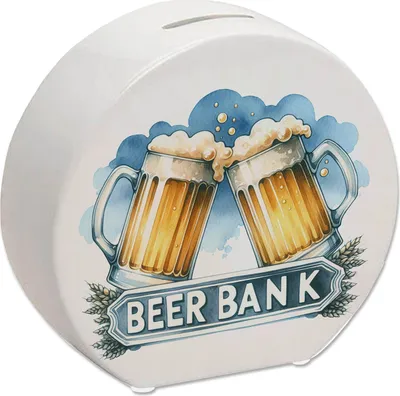 Produktbild von Bier Spardose mit Spruch Beer Bank