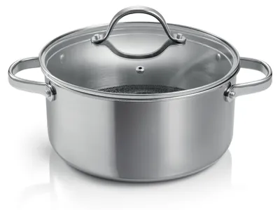 Bratentopf mit Deckel, antihaftbeschichtet, Ø 24 cm, 5 l