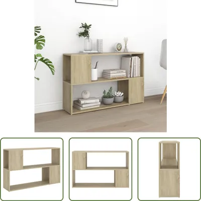 Produktbild von The Living Store Bücherregal Sonoma-Eiche 100x24x63 cm Holzwerkstoff