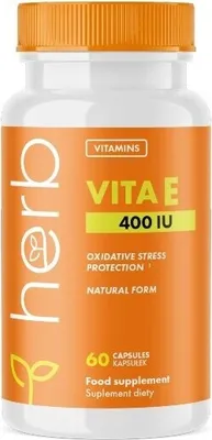 Produktbild von Vitamin E 400 IU 60 Kapseln Herb