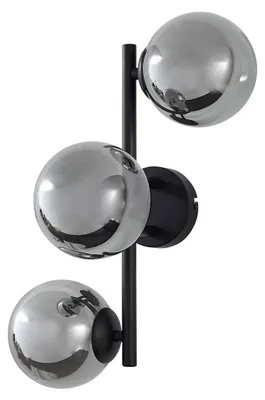 Produktbild von Lindby Wandleuchte Orbelia, schwarz, 3-flammig, Glas, G9