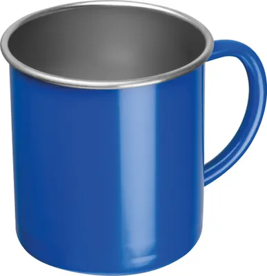 Produktbild von Nostalgische Stahltasse / Kaffeetasse / 350 ml / Farbe: blau