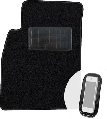 Produktbild von moto-MOLTICO Fahrer Fußmatte Auto Velours Fahrerseite Autoteppiche Schwarz Fahrermatte 1-teilig passend für Chevrolet Cruze 2009-2016