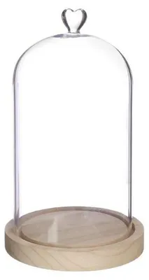 Produktbild von Ideas4seasons Dekoration Glasglocke - Herz - D14 x 24 cm