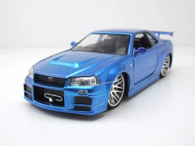 Produktbild von Jada Toys 97173 Nissan Skyline GT-R R34 2002 blau Brian Fast & Furious 1:24