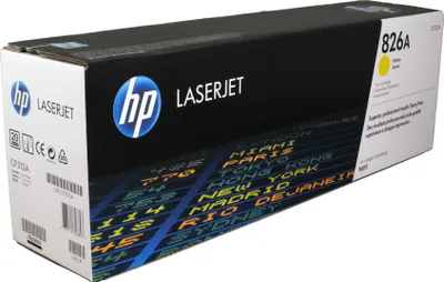 Zdjęcie produktu dla HP 826A oryginalny wkład z żółtym tonerem LaserJet, 31500 stron(y), Żółty, 1 szt.