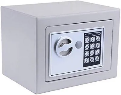 Obrázek produktu pro Elektronické trezory šedé na podlahu, na zeď nebo do skříně