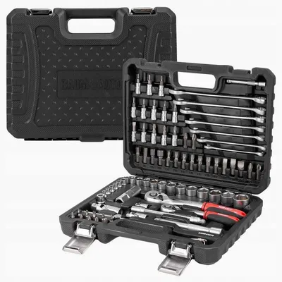 Produktbild von BaumAuto Werkzeugkoffer Ratschen-Steckschlüssel-Set 82 Teile