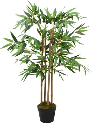 Immagine prodotto di vidaXL Bambù artificiale Twiggy con vaso 90 cm