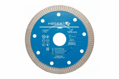 Obrázek produktu pro Diamantový kotouč Hogert 125 mm na keramiku