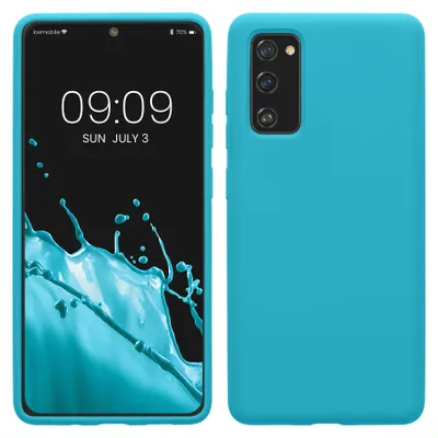 Produktbild von kwmobile Handyhülle für Samsung Galaxy S20 FE Hülle - Case Silikon - Kabelloses Laden - Schutzhülle Cover in Cool Glacier