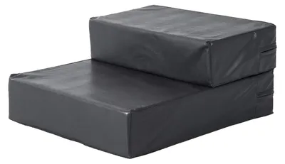 Obrázok produktu pre Thuisxl Paw Paws pelech a schodík pre psov 2 v 1 čierny