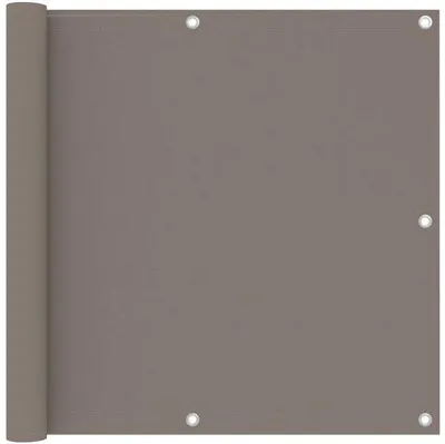 Zdjęcie produktu dla Kurtyna osłonowa na balkon – 90 x 300 cm – Privatschirm – tkanina Oxford – kolor taupe – odporna na wiatr i promieniowanie UV – osłona balkonowa