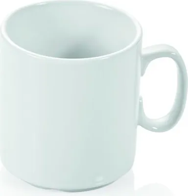 Produktbild von Becher Tasse, 290 ml, weiß, Porzellan, Kaffeetasse