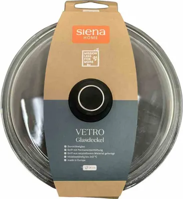 Produktbild von Siena Home Glasdeckel Vetro Ø 28 cm aus Borosilikatglas