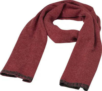 Produktbild von Strickschal Herren Winterschal Zweifarbig Überlänge Oversize Ripp-Strick Melange Neverless® rot