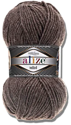 Obrázek produktu pro Alize 1x 100 g Superlana Midi vlna, jednobarevná, háčkování, pletení (240)