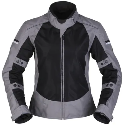 Productafbeelding van Modeka Veo Air dames motorjas, zwart/grijs, maat 46